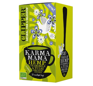 Clipper Karma Mama Hemp Chamomile & Tulsi Organic Infusion 20 Teabags