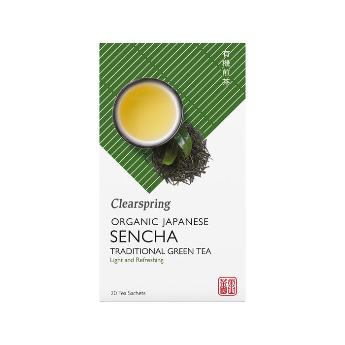 Clearspring Organic Japanese Sencha Traditional Green Tea 20 Sachets