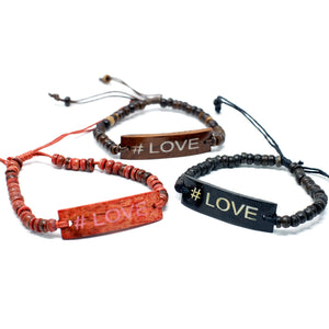 Coco Slogan Bracelets - #Love - COCOSG