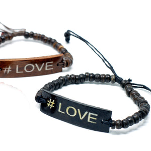 Coco Slogan Bracelets - #Love - COCOSG