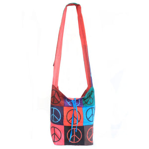 Cotton Patch Sling Bags - Peace - CSB