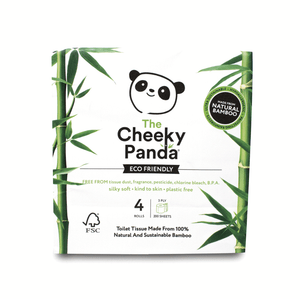 Cheeky Panda  Eco Friendly Bamboo Toilet Paper 4 Rolls