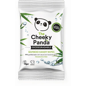Cheeky Panda  Biodegradable Bamboo Handy Wipes 12 Pack