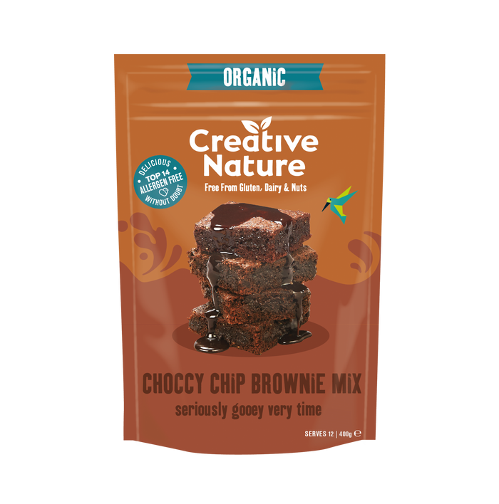 Creative Nature Choccy Chip Brownie Mix (Organic) 400g