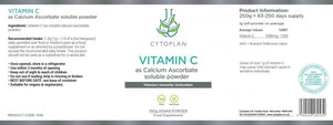 vitamin c as calcium ascorbate 250g