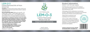 Cytoplan Lem-O-3 Fish Oil 100ml