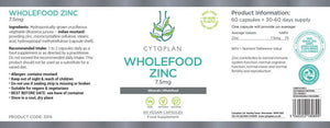 wholefood zinc 60s