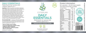 Cytoplan Daily Essentials 60's