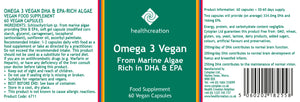 health creation omega 3 vegan 60s