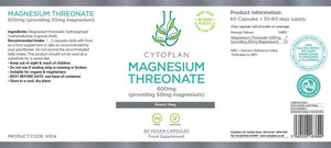 magnesium threonate 600mg 60s