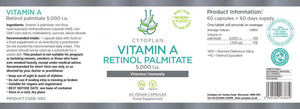 vitamin a retinol palmitate 5000iu 60s