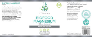 Cytoplan Biofood Magnesium 100mg 120's - Cytoplan