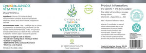 Cytoplan Junior Vitamin D3 60's - Cytoplan