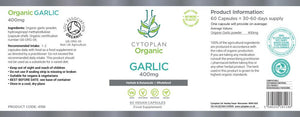 Cytoplan Organic Garlic 60's - Cytoplan