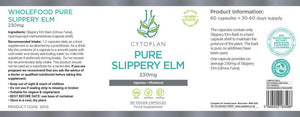 Cytoplan Pure Slippery Elm 230mg 60's - Cytoplan