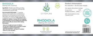 Cytoplan Rhodiola 60's - Cytoplan