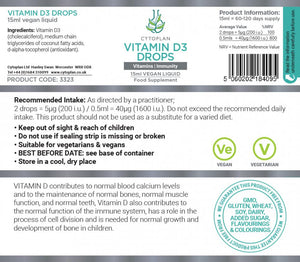 Cytoplan Vitamin D3 Drops 15ml - Cytoplan