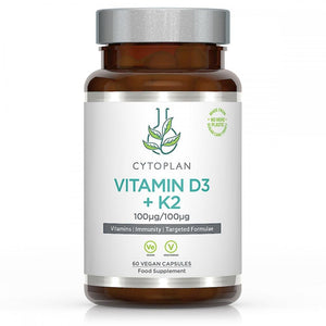 Cytoplan Vitamin D3 + K2 (Vegan) 60's - Cytoplan