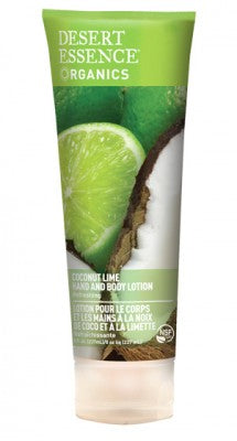 Desert Essence Coconut And Lime Hand & Body Lotion 237ml