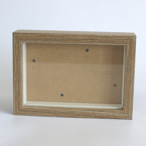 Deep Box Frame - Brown Brush - holds 10x15cm - DBoxF