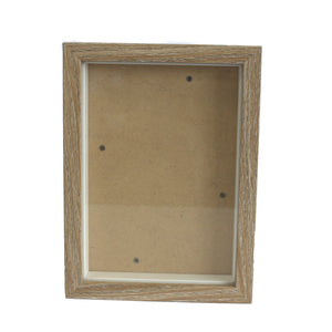 Deep Box Frame - Brown Brush - holds 12x17cm - DBoxF