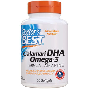 Doctor's Best Calamari DHA Omega - 3 with Calamarine, 500mg - 60 softgels - Doctor's Best