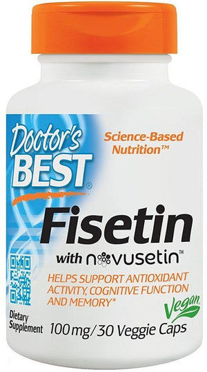 Doctor's Best Fisetin with Novusetin, 100mg - 30 vcaps - Doctor's Best