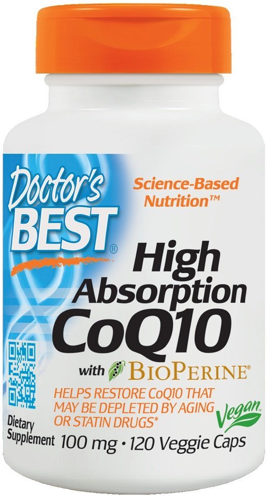 Doctor's Best High Absorption CoQ10 with BioPerine, 100mg - 120 vcaps