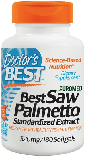 Doctor's Best Saw Palmetto Standardized Extract with Prosterol, 320mg - 180 softgels - Doctor's Best