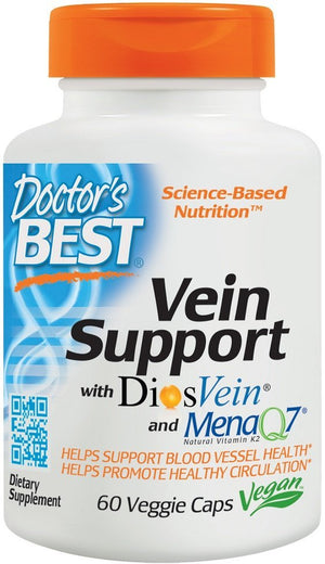 Doctor's Best Vein Support with DiosVein and MenaQ7 - 60 vcaps - Doctor's Best