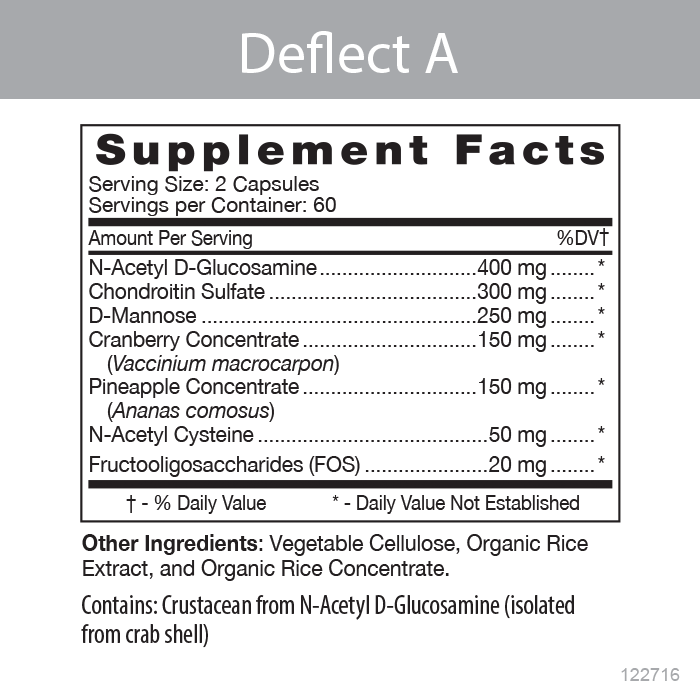 D'Adamo Personalized Nutrition Deflect Lectin Blocking Formula for Type A 120's