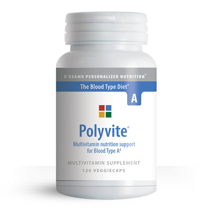 D'Adamo Personalized Nutrition Polyvite Multivitamin Support for Type A 120's