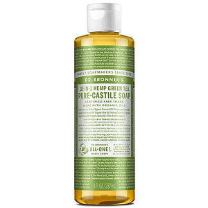 Dr Bronner's Magic Soaps 18 - in - 1 Hemp Green Tea Pure - Castile Liquid Soap 237ml - Dr Bronner's Magic Soaps