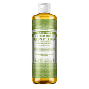 Dr Bronner's Magic Soaps 18 - in - 1 Hemp Green Tea Pure - Castile Liquid Soap 473ml - Dr Bronner's Magic Soaps