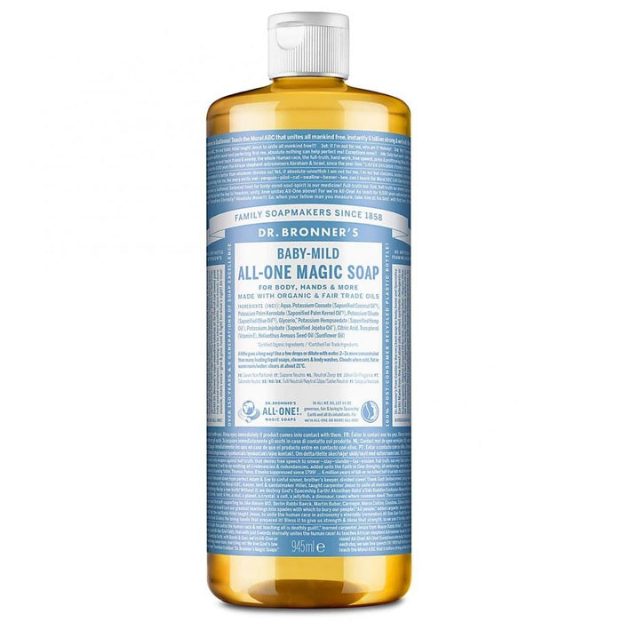 Dr Bronner's Magic Soaps Baby Mild All-One Magic Soap 945ml