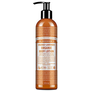 Dr Bronner's Magic Soaps Orange - Lavender Organic Body Lotion 240ml - Dr Bronner's Magic Soaps