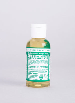 Dr Bronner's Magic Soaps Organic Almond Castile Liquid Soap 59ml - Dr Bronner's Magic Soaps