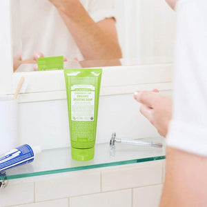 Dr Bronner's Magic Soaps Organic Shaving Soap Gel Lemongrass Lime 207ml - Dr Bronner's Magic Soaps