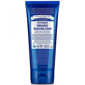 Dr Bronner's Magic Soaps Organic Shaving Soap Peppermint 207ml - Dr Bronner's Magic Soaps