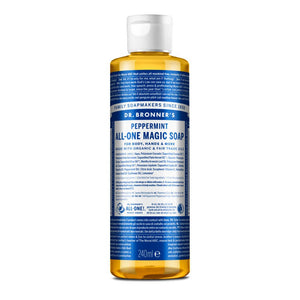 Dr Bronner's Magic Soaps Peppermint All - One Magic Soap 240ml - Dr Bronner's Magic Soaps