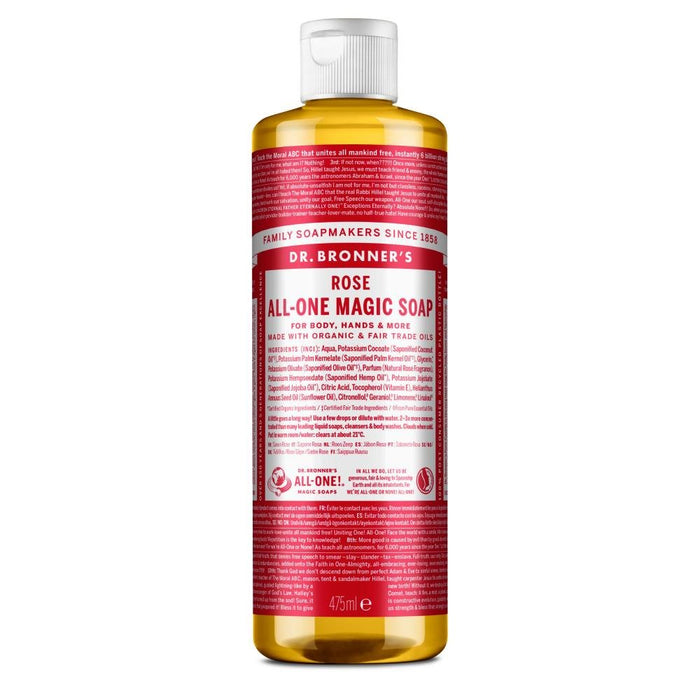 Dr Bronner's Magic Soaps Rose All-One Magic Soap 475ml