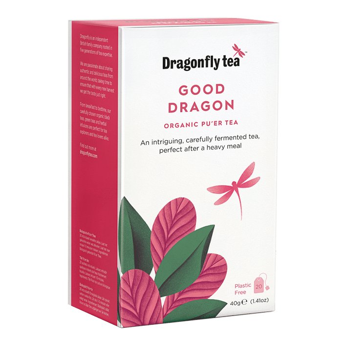 Dragonfly Tea Good Dragon Organic Pu'er Tea 20 Sachets