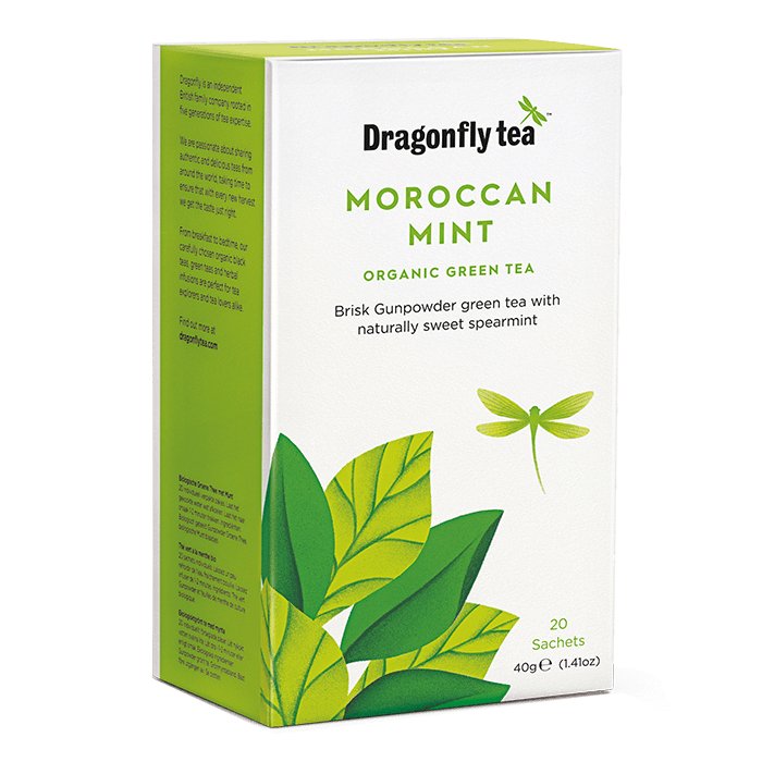 Dragonfly Tea Moroccan Mint Organic Green Tea 20 Sachets