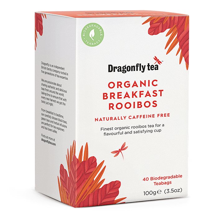 Dragonfly Tea Organic Breakfast Rooibos 40 Teabags