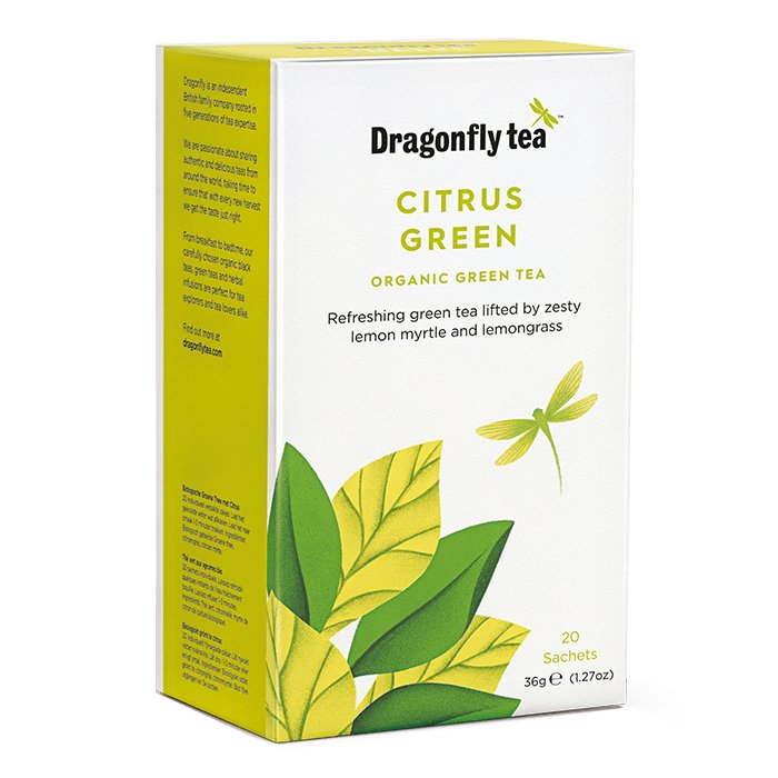 Dragonfly Tea Organic Citrus Green 20 Sachets