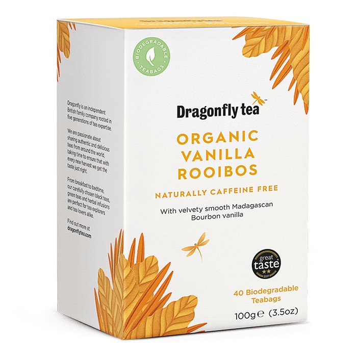 Dragonfly Tea Organic Vanilla Rooibos 40 Teabags