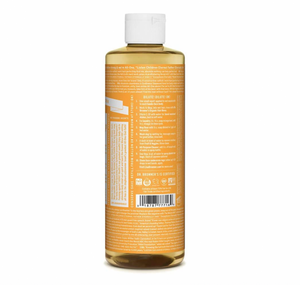 18 in 1 hemp citrus orange pure castile liquid soap 237ml