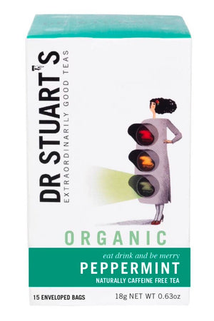 Dr Stuart's  Organic Peppermint 15 Enveloped Bags