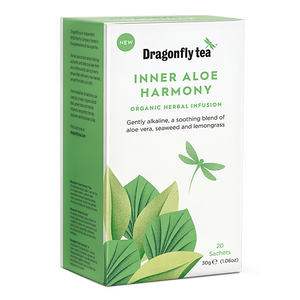 Dragonfly Tea Inner Aloe Harmony Organic Herbal Infusion 20 Sachets