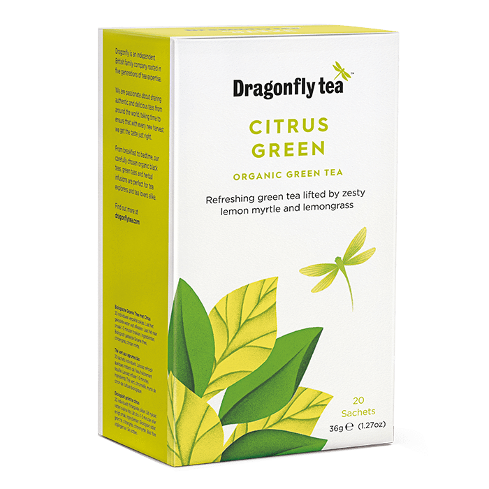 Dragonfly Tea Organic Citrus Green 20 Sachets